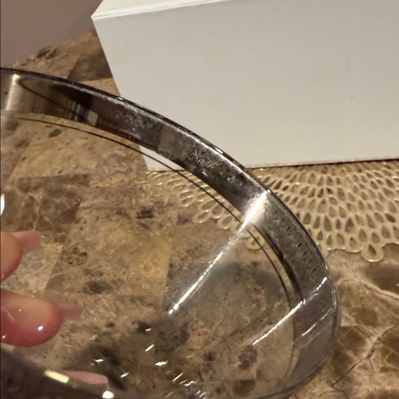 Reynolds “Royal Baroness” Platinum Lead Crystal Water/Wine Goblet, Set/4 (Set 2) - Picture 14 of 16